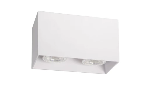 Lucide BODI - Spot plafond - 2xGU10 - Blanc - éteint